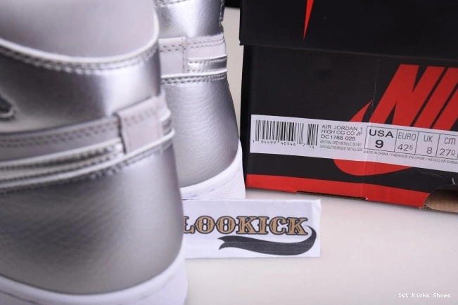 1st Kicks Shoes OG 1 High Japan Air Grey DC1788-029 Neutral Jordan 0707